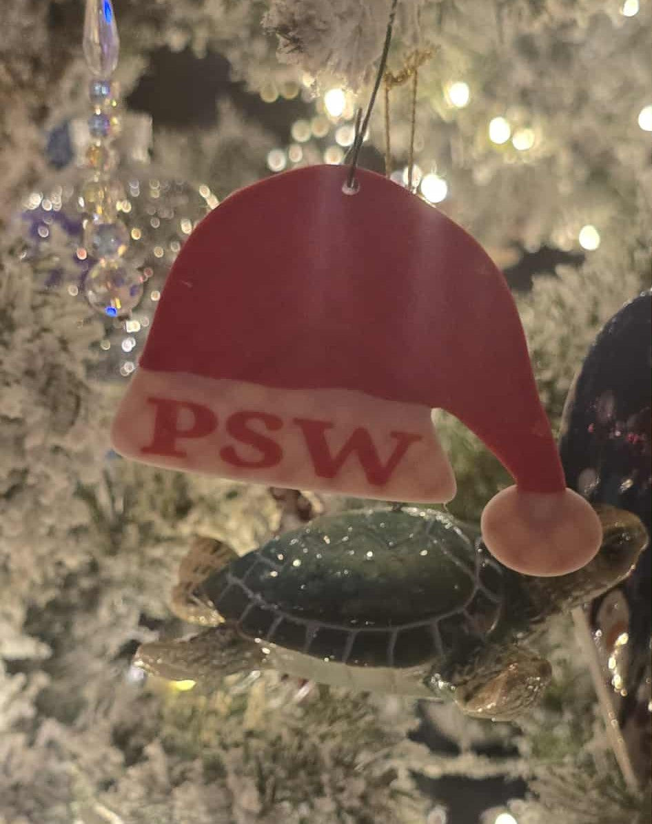 Santa PSW Ornament